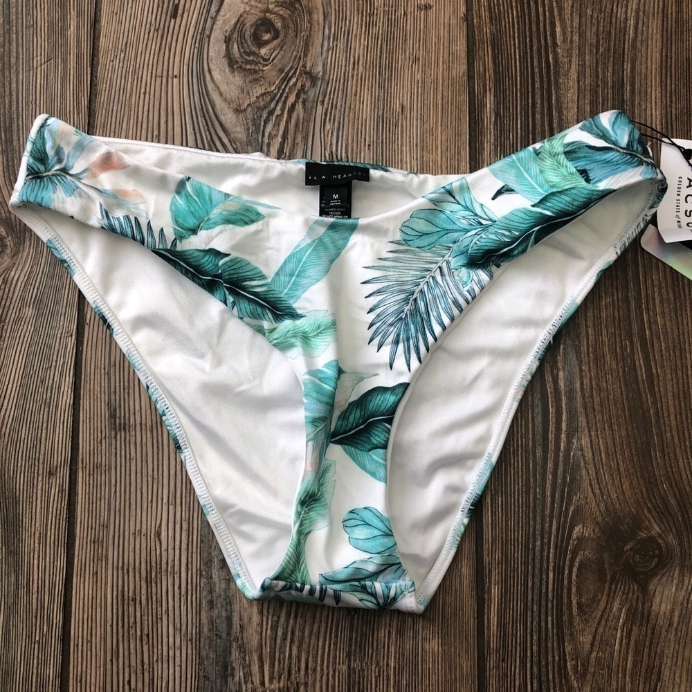 Nwt Pacsun La Hearts Pearl Tropical Bikini Bottoms
